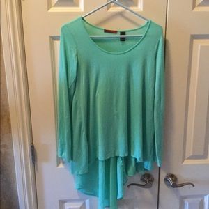 BKE Mint Green Long Sleeve Top